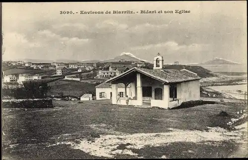 Ak Bidart Biarritz Pyrénées Atlantiques, L'Eglise