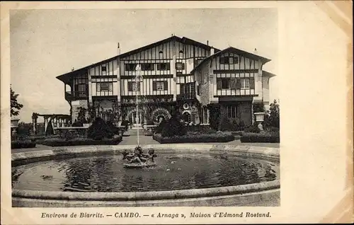 Ak Cambo Pyrenees Atlantiques, Arnaga, Maison d'Edmond Rostand
