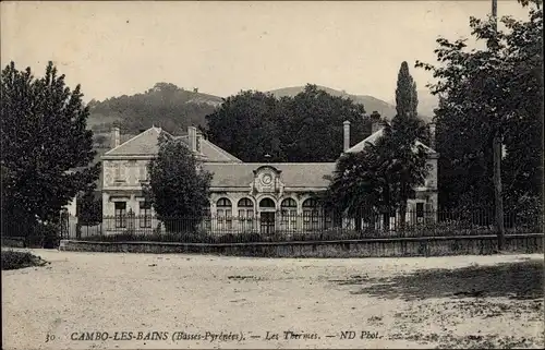 Ak Cambo les Bains Pyrenees Atlantiques, Les Thermes