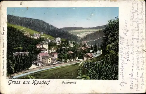 Ak Kipsdorf Altenberg im Erzgebirge, Panorama
