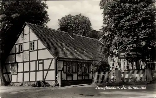 Ak Neuglobsow Stechlin Brandenburg, Fontanehaus