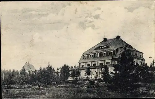 Ak Geising Altenberg Erzgebirge, Hotel Lugsteinhof