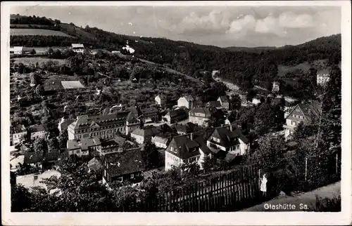 Ak Glashütte in Sachsen, Teilansicht