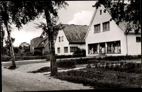 Ak Hesedorf Gyhum Niedersachsen, Teilansicht, Geschäft