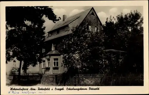 Ak Rehefeld Zaunhaus Altenberg im Erzgebirge, Erholungsheim Pätzold