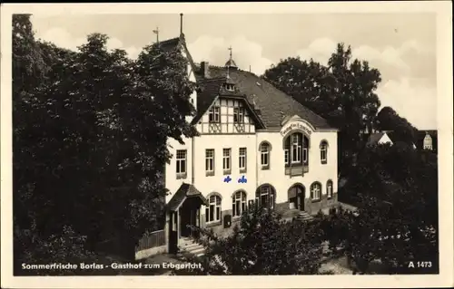 Ak Borlas Klingenberg im Osterzgebirge, Gasthof zum Erbgericht