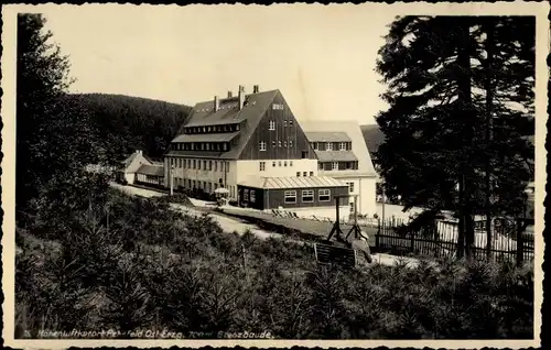 Ak Rehefeld Zaunhaus Altenberg im Erzgebirge, Blick auf Grenzbaude