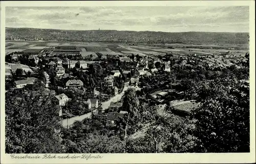 Ak Dresden Cossebaude, Blick nach der Lößnitz