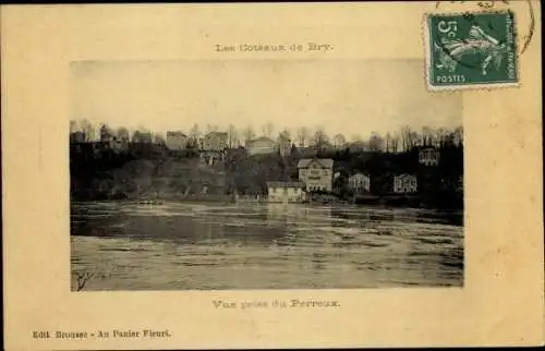Ak Perreux Val de Marne, Vue prise, Les Coteaux de Bry