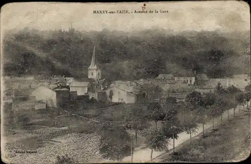 Ak Maxey sur Vaise Meuse, Avenue de la Gare