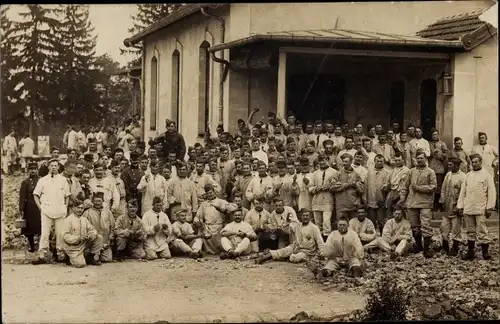 Foto Ak Meuse, Französische Soldaten, Gruppenbild, I.WK