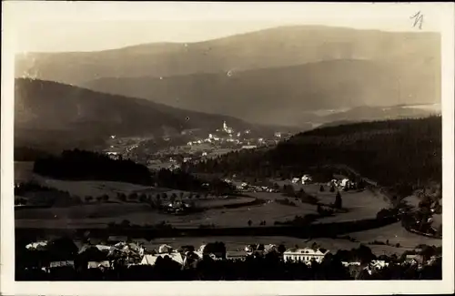 Ak Železná Ruda Markt Eisenstein Region Pilsen, Panorama