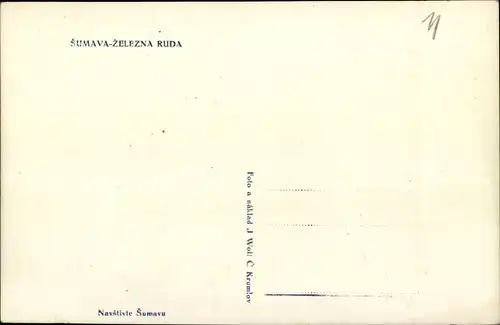 Ak Železná Ruda Markt Eisenstein Region Pilsen, Panorama