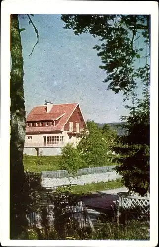 Ak Yundola Bulgarien, Blick auf den Ort, Wohnhaus