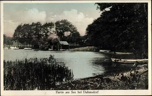 Ak Dahmsdorf Reichenwalde Landkreis Oder-Spree, Partie am See