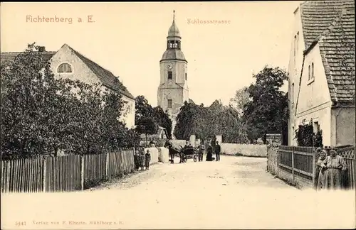 Ak Fichtenberg Mühlberg Elbe, Schlossstraße