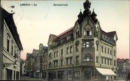 Ak Limbach Oberfrohna in Sachsen, Gartenstraße