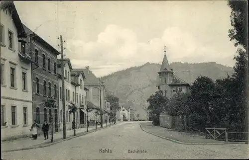 Ak Kahla in Thüringen, Bachstraße