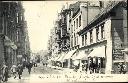 Ak Hagen in Westfalen, Elberfelderstraße