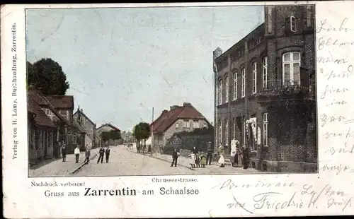 Ak Zarrentin am Schaalsee, Chausseestraße