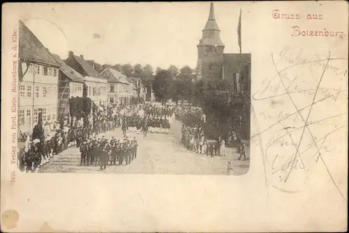 Ak Boizenburg an der Elbe, Festumzug in der Stadt