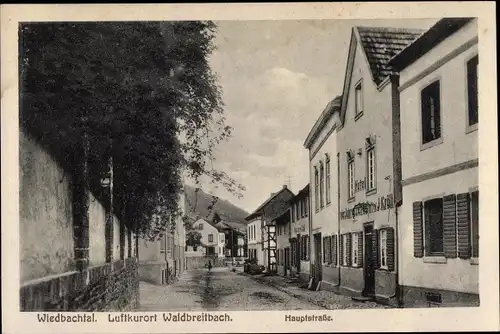 Ak Wiedbachtal Waldbreitbach, Hauptstraße, Hotel Vier Jahreszeiten