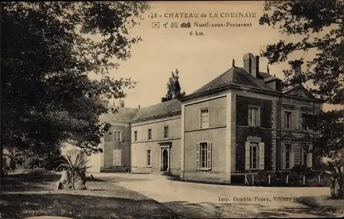 Ak Nueil sous Passavant Maine et Loire, Château de la Chesnaie