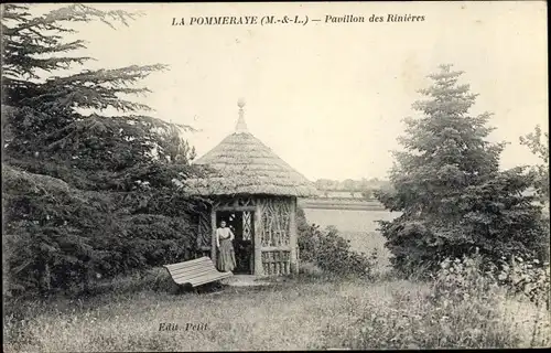 Ak La Pommeraye Maine et Loire, Pavillon des Rinieres