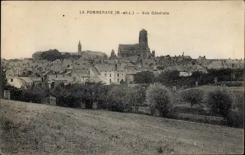 Ak La Pommeraye Maine et Loire, Vue Generale
