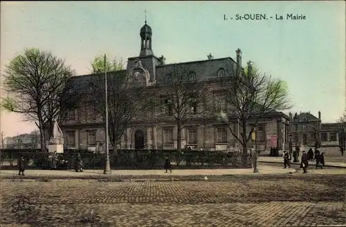 Ak Saint Ouen Seine Saint Denis, La Mairie