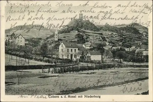 Ak Cobern Kobern Gondorf an der Mosel, Niederburg