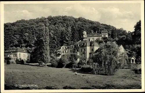 Ak Schlangenbad im Taunus Hessen, Schweizertal, Häuser