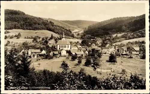 Ak Unter Schönmattenwag Wald Michelbach im Odenwald Hessen, Gasthaus zur Krone