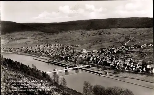 Ak Faulbach in Unterfranken, Gedicht, Vogelschau