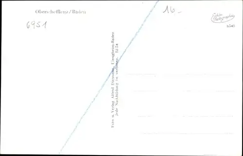 Ak Oberschefflenz Schefflenz in Baden, Panorama