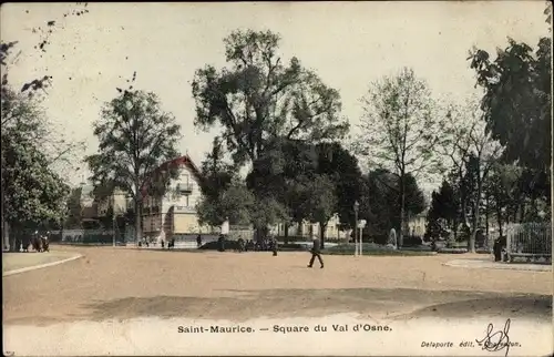 Ak Saint Maurice Val-de-Marne, Square du Val d'Osne