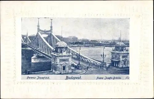 Ak Budapest Ungarn, Franz Josefs-Brücke