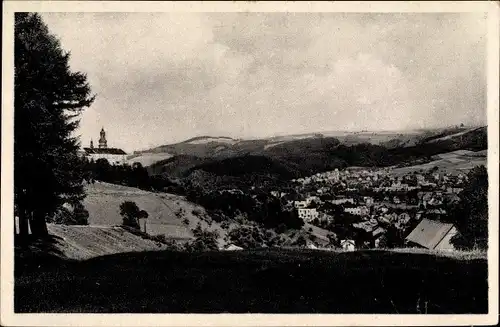 Ak Náchod Reg. Königgrätz, Panorama vom Ort