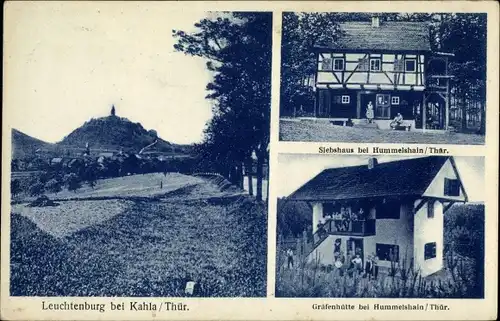 Ak Seitenroda in Thüringen, Leuchtenburg, Gräfenhütte bei Hummelshain, Siebshaus