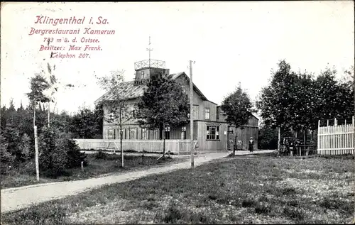 Ak Klingenthal im Vogtland Sachsen, Bergrestaurant Kamerun