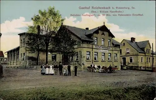 Ak Waldenburg in Sachsen, Gasthof Reichenbach