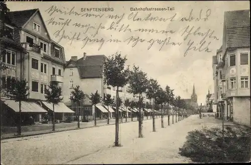 Ak Senftenberg Niederlausitz, Bahnhofstraße