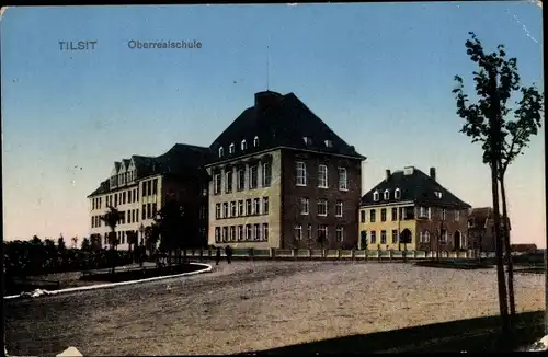 Ak Sowjetsk Tilsit Ostpreußen, Oberrealschule