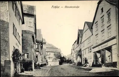 Ak Fritzlar in Hessen, Münsterstraße, Geschäft