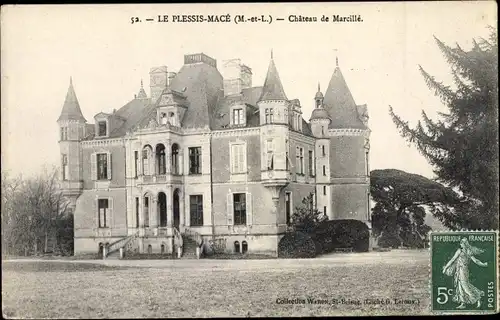 Ak Le Plessis Mace Maine et Loire, Chateau de Marcille