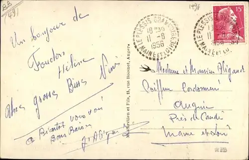 Ak Foudon Maine et Loire, Une petite vue d'ensemble