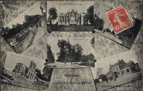 Ak Aulnay sous Bois Seine Saint Denis, Stadtbilder, Souvenir