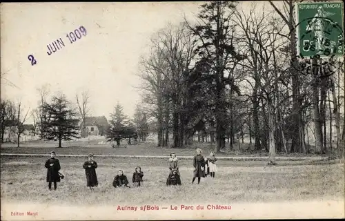Ak Aulnay sous Bois Seine Saint Denis, Le Parc du Chateau