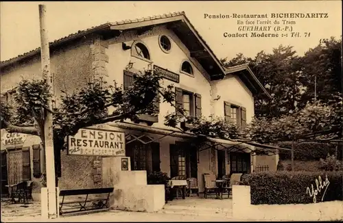 Ak Guéthary Pyrénées Atlantiques, Pension-Restaurant Bichendaritz