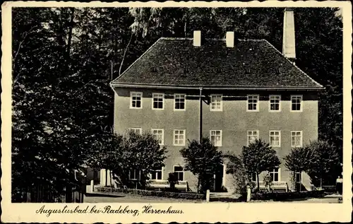 Ak Liegau Augustusbad Radeberg in Sachsen, Blick auf das Herrenhaus